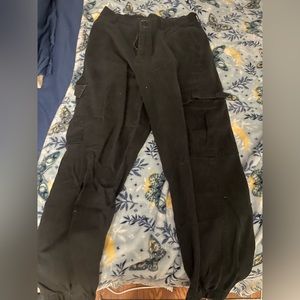 black cargo pants